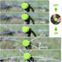 Kalolary 200Pcs Adjustable Irrigation Drippers, 1/4 Inch Barbed Drip Emitter 360 Degree Watering Sprinklers Anti-Clogging Drippers for 4mm/7mm Gar...