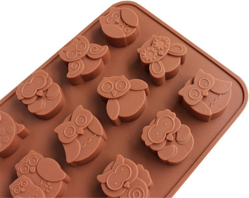 Halloween Night Owl Silicone Baking Molds Bakeware for Halloween Theme Chocolate, Muffin Cups, Ice Cube, Soap, Wafer, Cake, Bread, Tart, Pie, Flan...