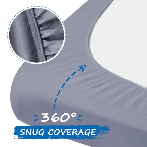 Crib Sheets for Boys 2 Pack, Baby Crib Sheets for Standard Crib Mattress & Toddler Bed, Cozy Breathable Fitted Crib Sheet Set for Baby Boy (28''x ...