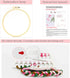 FOXTEMO Embroidery Kit for Beginners Adults, 1 Pack 20CM Embroidery Hoops, Acacia Embroidery Pattern Beginner Embroidery Kit with Needles and Thre...