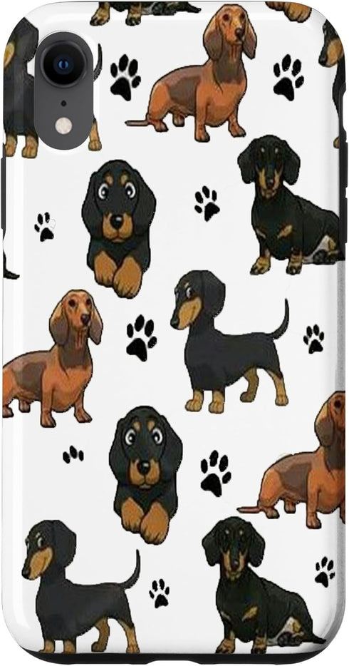 iPhone XR Dachshund Case Funny Gift for Cute Dog Lovers Case...