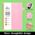 Spiral Notebook, Spiral Lined Journal Notebook for Women, 6"x8.5", Hardcover Journal with Pen Loop, Pocket, 160 Pages,100 GSM Thick Paper, Pink...