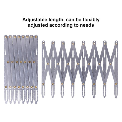 Sewing Ruler, Aluminum Crafting Sewing Gauge Ruler Seam Guide Ruler Seam Gauge Sewing Supplies DIY Adjustable Length for Buttons, Pleats & Crafts...