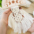 4Pcs Wood Macrame Frames 2 Styles Wood Moon Phase Pattern Macrame Frame Set Macrame Wall Hanging Projects Macrame Supplies for DIY Crafts Making M...
