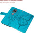 for Moto G Power 2021 Phone Case Wallet, Butterfly Floral Embossed, Wrist Strap, Card Holder Slots, Stand Leather Protective Flip Cover (Blue)...