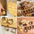 24-Piece Stainless Steel Mini Geometric Shaped Cookie Biscuit Cutter Set Square Heart Triangle Round Flower Star Baking Metal Molds to Cut Out Pas...