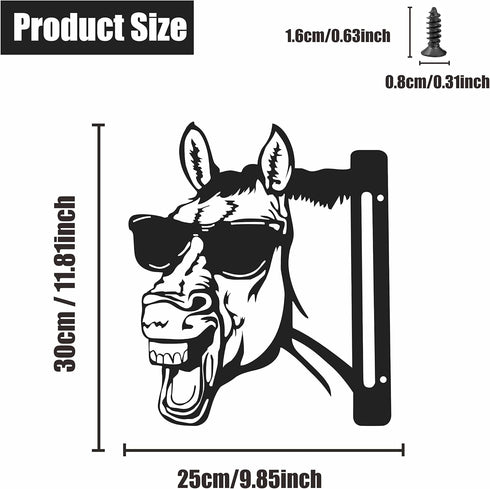 Peeping Horse Metal Art Farm Garden Decor Garden Fence Decoration Outdoor Decoration for Farmhouse,Yard,Lawn…...