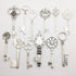 iloveDIYbeads 12pcs Antique Silver Huge Skeleton Key Craft Supplies Charms Pendants for Crafting, Jewelry Findings Making Accessory For DIY Neckla...
