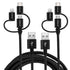 [Apple MFi Certified 3 in 1 USB Cable,USB A to Lightning/Type-C/Micro,3 in 1 Charging Cable, Multi Charger Cable,Compatible with iPhone,iPad,Samsu...