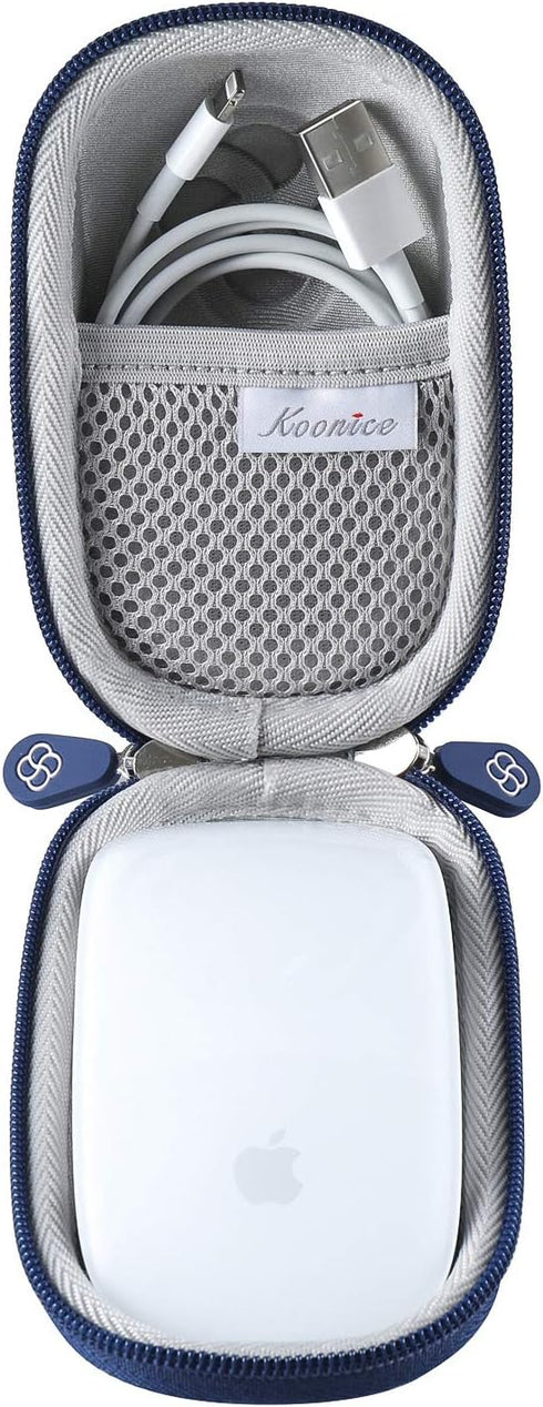 Hard Case Compatible for Apple Magic Mouse (1 2 & 3 Gen) Including Carabiner (Navy Blue)...