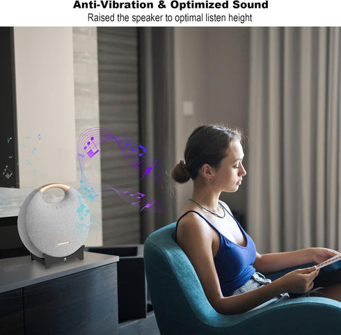 TXEsign Desktop Stand Speaker Holder for Harman Kardon Onyx Studio 6 and Onyx Studio 5 Bluetooth Speaker, Acrylic Table Stand Holder Speaker Anti-...