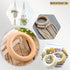 NNHOM 70 Pieces Wooden Rings for Macrame,Wood Rings for Crafts,7 Sizes Macrame Rings Wood Circles for DIY Craft, Ring Pendant and Connectors Jewel...