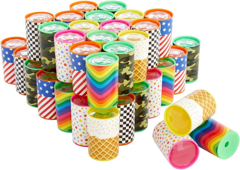 BLUE PANDA 48 Mini Kaleidoscope Style Prism Toys for Kids - Bulk Birthday Party Favors, Vintage-Style Retro Tubes (6 Designs, 1.7x1.1 in)...