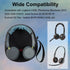 Computer Headsets Headphone Storage Bag, Wired/Wireless Headset Lightweight Case Soft Neoprene Cover Travel Carrying Pouch for Jabra Evolve 20 30 ...