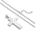 DuoDiner 18+2 Inch Cross Necklace Bible Verse Stainless Steel American Flag Pendant Chain for Men Jewelry Gift...