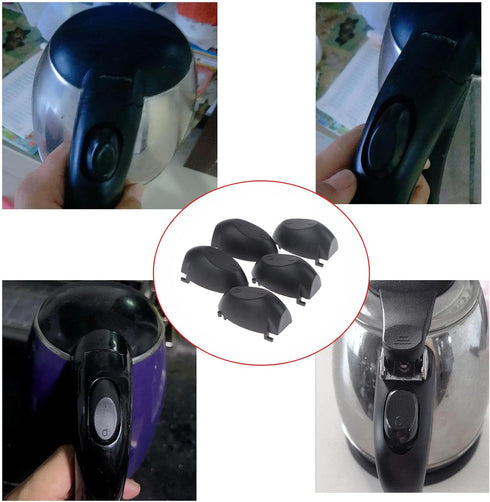 10 Pack Electric Kettle Switch Cap Replacement Button Switches ON OFF Control Knob Press Cover for Hot Water Heater Boiling Tea Kettles Boiler Rep...