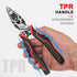 HAUTMEC Pro 8" Multifunctional Combination Linesman Plier with Cable Cutter, Wire Stripper, Terminal Crimping, Tool Clamping and Spanner, High lev...