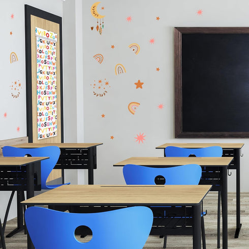 2 Pcs Classroom Door Window Cover Curtains Blackout Lockdown Shades for Glass Doors Window Covering Darkening Blackout Drapes for Nursery Teacher ...
