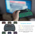 Mini Wireless Keyboard with Touchpad Mouse, 2.4GHz Portable Handheld Keyboard with QWERTY Keypad,RGB Backlit,Rechargeable Battery for Android TV B...