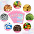 Funfery 100 pcs Pink Holographic Mylar Packaging Bags, Clear Sealing Resealable Smell Proof Bag Foil Pouch Zipper Bag for Food Storage,Lipgloss,Je...