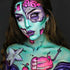 CCbeauty Professional Face Body Paint Oil 12 Colors Halloween Art Party Fancy Makeup Palette Set with 10 Blue Brushes,Deep...