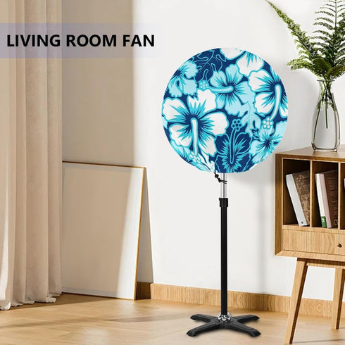 Hawaiian Print Drum Fan Cover, Dust Cover for 18-20" Fan,Waterproof&Dustproof Floor Fan Cover in Heavy Duty Polyester for Outdoor and Indoor...