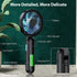 VersionTECH. Portable HandHeld Fan, Personal USB Hand Fans with RGB Color Light, 5 Speed Foldable Table Fan with Rechargeable Battery Operated for...