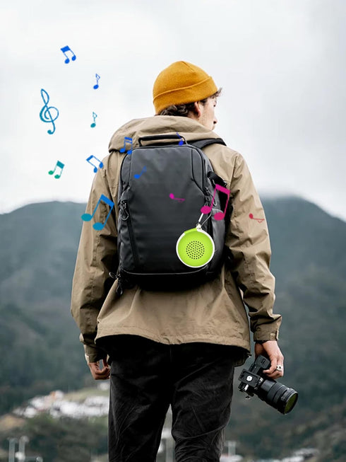 Q6 IP6 Waterproof Mini Wireless Speakers, Metal Tiny Bluetooth Speaker, Loud Sound Rich Bass Portable Pocket Speaker, TWS Speaker Bass Hi-Fi Speak...