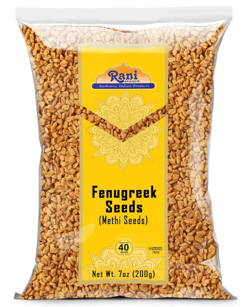 Rani Fenugreek (Methi) Seeds Whole 7oz (200g) Trigonella foenum graecum ~ All Natural | Vegan | Gluten Friendly | Non-GMO | Kosher | Indian Origin...