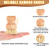 Bamboo Dish Scrub Brushes Wooden Cleaning Scrubbers Set Kitchen Dish Brush Wood Dish Scrubber Dishwashing Brush with Natural Sisal Bristles for Ho...