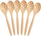 Tioncy 6 Pcs Wooden Slotted Spoons for Jar 7.1" Short Handle 10 Holes Beech Cooking Spoons Caviar Spoon for Soup Cereals Dips Curry Sauces Stews K...