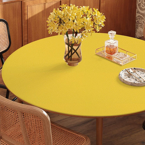 Abyssaly Yellow Wallpaper Peel and Stick Removable Wallpaper for Girls Bedroom Self Adhesive Embossed Silk Textured Wallpaper Modern Home Decorati...