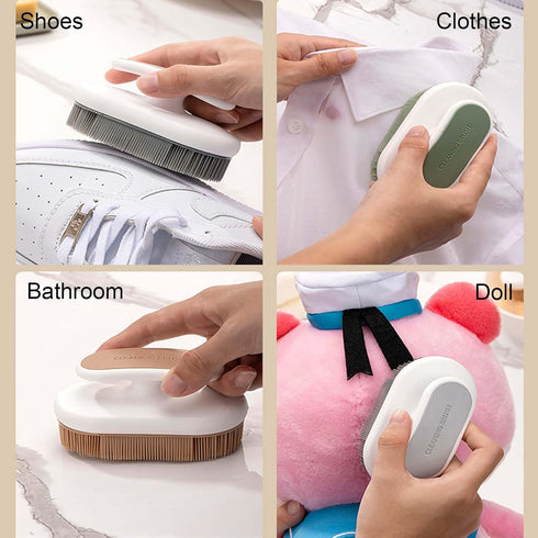 2Pcs Soft Bristle Cleaning Brush Silicone Laundry Stain Brush Small Household Washing Brush Scrub Brush for Cleaning Laundry Brush for Stains on C...