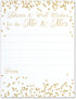 Advice and Well Wishes for the Mr. And Mrs. - Wedding Advice Cards - Faux Confetti Gold Glitter - 4.25x5.5 Vertical Card - Pack of 40...
