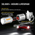 H3 LED Fog Light Bulbs Pack of 2, Extremely Bright 3030Chips H3 LED Bulbs with Projector for Car Fog Lights, Daytime Running Lights DRL (Golden Ye...