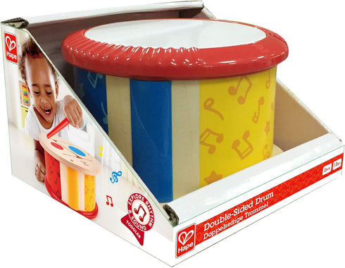 Hape Double-Sided Drum| Wooden Double-Side Musical Drum Instrument for Toddlers...