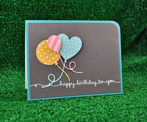 Lawn Fawn Cuts Party Balloons Universal Custom Craft Cutting Dies Lf856...
