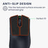 kwmobile Mouse Grip Tape Compatible with Razer DeathAdder V3 Pro Grip Tape - Non-Slip Faux Leather - Black...