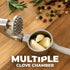Zulay Kitchen Premium Garlic Press Set - Rust Proof & Dishwasher Safe Professional Garlic Mincer Tool - Easy-Squeeze, Easy-Clean with Soft, Ergono...
