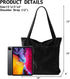 Corduroy Tote Bag for Women Large Hobo Bags Tote Bag with Zipper Casual Shoulder Handbags Work Shopping Bag...