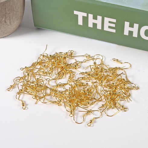 300PCS Earring Hooks for Jewelry,Earring Making Kit Hypoallergenic Earring Hooks,Fish Hook Earrings with Jump Rings and Earring Backs for DIY Jewe...