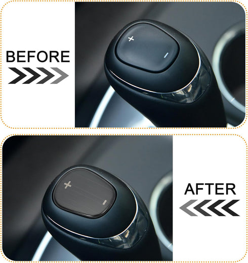 TOMALL Stainless Steel Car Gear Shift Knob Cover Compatible with Chevy Equinox 2018-2020 Shift Panel Trim Gear Lever Cover for Car Interior Car Ac...