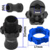 ShareGoo Metal +10mm Extended 17mm Splined Wheel Hex Hub Adapter Compatible with 1/10 Slash 2WD 4X4 Rustler Stampede Bandit 2WD 4X4 RC Car (Blue)...