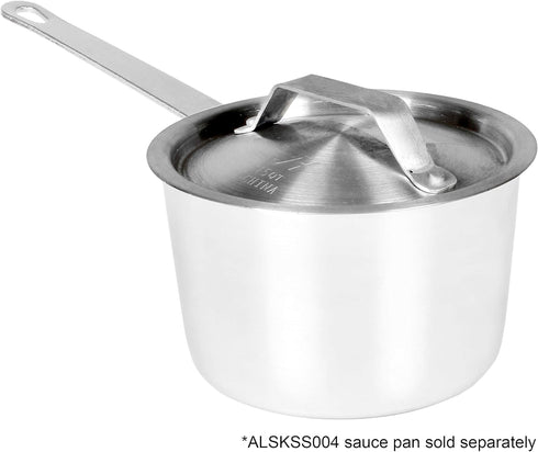Thunder Group ALSKSS104 Sauce Pan Lid 4-1/2 Qt 10" Dia. X 3/8" Thickness...