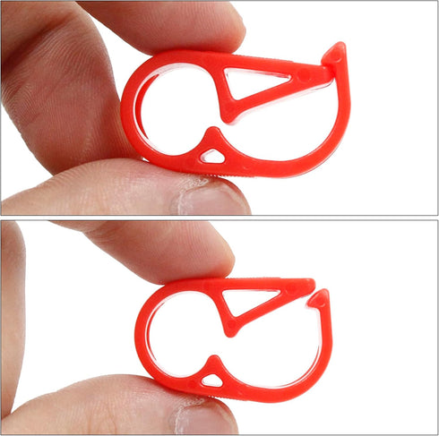 5 Pcs 1/4" - 5/16" Tube O.D. Plastic Tubing Clamps, Adjustable Tube Clamp Shut Off Hose Clamp, Laboratory Pinch Valve Flow Control Hose Clamp (Red...