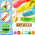 30 Pcs Pixelated Punch Balloons Colorful Latex Punch Ball Miner Video Game Party Favors Bounce Balloons with Rubber Band Handle for Birthday Party...