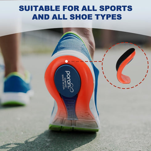 Heel Cups for Heel Pain, Plantar Fasciitis Relief, Heel Inserts for Heel Spurs, Arch Support Shoe Inserts for Women, Achilles Tendonitis Relief Sh...