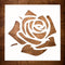 DLY LIFESTYLE Rose Stencil for Painting on Wood, Canvas, Paper, Fabric, Walls and Furniture - Rose Flower Stencil - 6x6 Inches - Reusable DIY Art ...