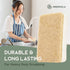 Greenzla Natural Kitchen Sponges 12 Pack - Plant-Based Biodegradable Sisal Hemp Dish Sponge - Eco-friendly, Zero-Odor, Non-Scratch Scouring Pad fo...