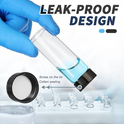 30ml Glass Spice Jars 12 PCS Small Spice Containers Empty Seasoning Jars For Camping Coffee Bean Sample Vials Bottles...